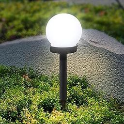 Futurkart Solar Lawn Light Bulb, Outdoor Decorative Garden and Pathway LED Lamp with Auto On Off, Ground Stake, Solar Powered ABS Body, Warm Ambient Lighting-image-82