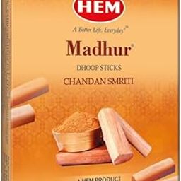 HEM Madhur Chandan Smriti Dhoop Sticks | Bambooless & Charcoal-Free | Rich Sandalwood Fragrance for Meditation, Puja & Sacred Rituals | Handcrafted Aroma | Approx. 20 Sticks | 60g | Burns 35-40 Min*-21