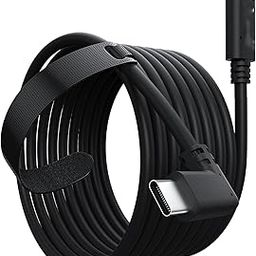 New World 16ft Link Cable for Meta Quest Pro,Oculus Quest 3/Oculus Quest 2 VR Type C-C Cable for PC Gaming and Charging,High Speed Data Transfer Cord 90 Degree Angled Type C to C Power Cable-image-56