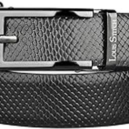 Premium VT Leather Men's Auto Lock Belt | No Holes Belts for Men | Leather Belt for Gents (LSBE-ALML-ALRC)-image-99