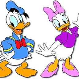 Bhai Please Donald Duck and Daisy Wooden Fridge Magnet (Pack of 1) Fun Comic Character Gift and Decoration-image-54