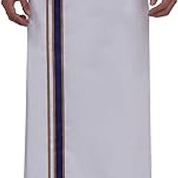 Mens Regular Cotton Dhoti With color Border-image-44