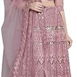 Net Lehenga Choli Set with Zari Embroidery With matching Dupatta-picture-28