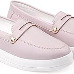 Women's Synthetic Pu Leather Material Casual Slip-On Loafers and Moccasion Shoes.-image-93