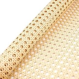 Plastic Rattan Webbing Roll, 16 Inch x 20 Inch, Handwoven Synthetic Poly Rattan, Faux Cane Mesh-Open Weave-image-11