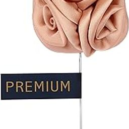 Ranunculus Flower - Beige Colored Brooch/Lapel Pin for Men-image-1