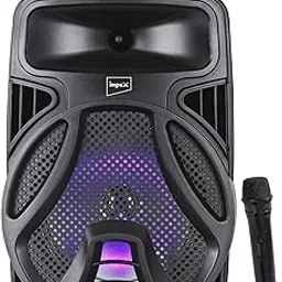 Impex Bluetooth Speaker 25W | Rechargeable Trolly Speaker | Portable Speaker with Wireless Mic, Remote and DJ LED Light Function, Supports AUX, Bluetooth, USB, SD, TF, FM Radio (TS 2025)-picture-0