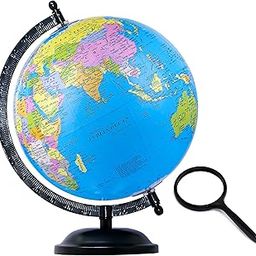 Zest 4 Toyz Kids' STEM STEAM Globe - Globes for Students and Education featuring Political and World Map, Includes Magnifying Glass - Black-image-27
