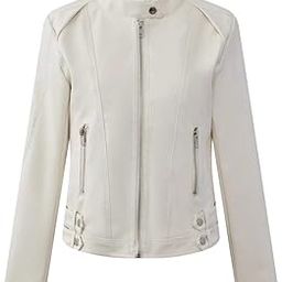 Women's Leather Jacket with Retro Wool Flat Top Design for Autumn and Winter-image-34