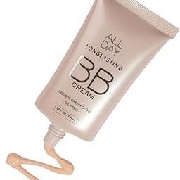 All Day Long-Lasting BB Cream Foundation for Women | Oil-Free, Lightweight & Hydrating | SPF 30 Sun Protection | Instant Fresh Glow | Natural-Looking Coverage for Smooth & Radiant Skin-11