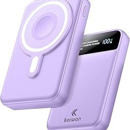 KARWAN®10000Mah Fast Wireless Charging Power Bank,Strong Magneticsafe,Bis certified 22.5W Max Output for iPhone 13/14/15/16 All Series&Samsung S20/21/22/23/24/25Series &Other Qi Enabled Devices Purple-14
