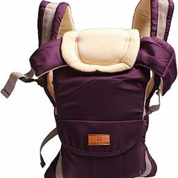 Tharunsha Elite 4-Way Ergonomic Baby Carrier- Kangaroo Bag - Back & Front Baby Carrier - Comfortable, Breathable & Adjustable for 03-12 Months (Wine, Free)-image-0