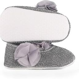Soft Sole Anti-Slip Floral Hook-and-Loop Fasteners Strap Baby Sandals for Girls. Golden Slip ons First Walking Shoes Booties for Girl.-image-92
