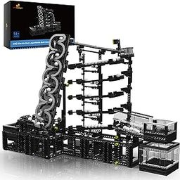 JMBricklayer Marble Run Building Set 70147, 2066 Pcs Marble Maze STEM Toy with Motor, Creative Gift for Teens & Adults-21