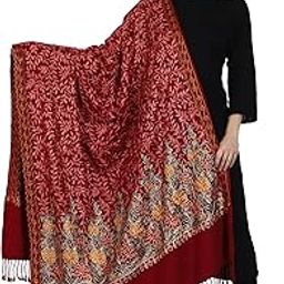 Women's Kashmiri Aari Embroidered Wool Shawl-image-93