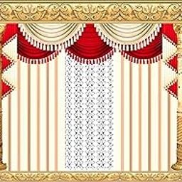 Backdropon Decorative Background Backdrop Curtain for Decoration Backdrop Cloth for Traditional/Background Curtain Cloth for Pooja/Festival Size 5 Feet Height and 8 Feet Width (5 * 8)-image-90