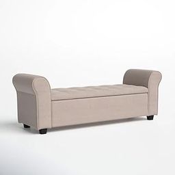 LEGACY OF COMFORT , JETTA'S Upholstered Storage Bench Sofa Bench Sofa couches Ottoman Bench 2 Seater Sofa Chaise Lounger Pouffe for Living Room Bedroom Office (Beige)-image-11