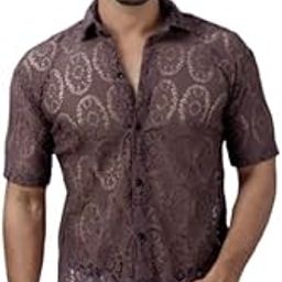 Wear a net Shirt Over a Contrasting t-Shirt or Tank top for a Stylish Layered Look.-image-9