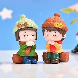 ANTIQ Creation Cute Lovely Wishing Praying Couple Miniature | BONEFIRE Couple Miniature, Garden Decor, Home Decor, Miniature Garden, Couple Miniature (Small)-image-22