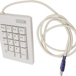 USB Numpad, Mechanical Numpad USB Wired Linear Action Switch 18 Keys Premium ABS for Accountant-image-3
