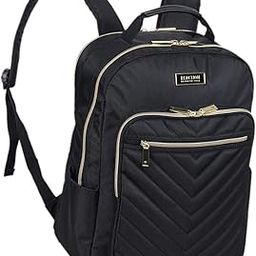 Kenneth Cole Reaction Women's Chevron Quilted Polyester Twill 15.6" Laptop Backpack Backpack-image-7