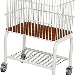 CALANDIS™ Laundry Cart with Detachable Storage Basket for Sorting Dirty Clothes 2 in 1 Black Wheels | Hampers | Laundry Supplies | Household Supplies & Cleaning-image-64