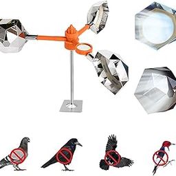 Bird Deflector Spinner Wind Powered, Bird Be Gone Products, Bird Scare Device, Birds Deterrent Device, Woodpecker Deterrent & Pigeon Deterrent for House, Roof, Dock, Boats & Garden-image-12