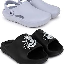 Combo Pack of 2 Slipper/Flip Flops/Slides/Clogs/Sandals for Men (Cl-800 Vs YEE-Tiger & Cutstar)-image-90