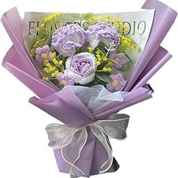 ATORSE Gypsophila Crochet Flower Bouquet Gift for New Year Valentine's Day Festival Purple|Home & Garden|Home D?©cor|Floral D?©cor-image-53