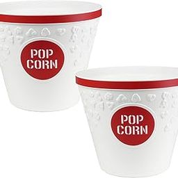 Hutzler Popcorn Buckets, set of 2, Red-picture-13