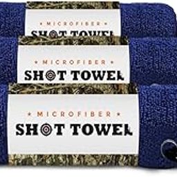 Shot Towel Microfiber (3 Pack), 16" X 16" with Carabiner Clip. for Shooting, Hunting, and Tactical-picture-3