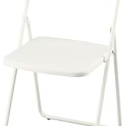 IKEA...VIHALS Polypropylene Folding Chair, Metal Frame, White-image-10