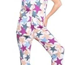 LacyLook Womens Cotton Mill Printed Nightsuit Wine-picture-56
