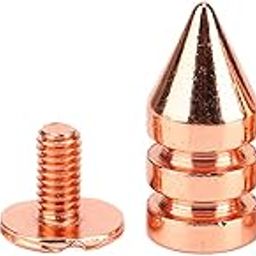 Metal Rivets Screwed on The Back, Tapered Studs with High-Strength Rose Gold Studs for Shoes (7 * 15mm)-image-44