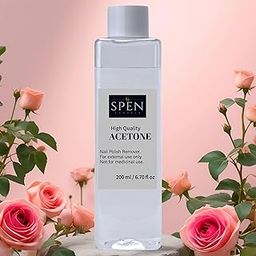 2 in1 Acetone with bottle spray nozzle| Rose flower fragrance | Nail Polish Remover | Cleaning Glass Remover | Remove Paint And Stuff Marks | Clear | Remover Liquid, Quick and Effective Formula For Natural, Acrylic, and Sculptured Nails (200 ML)-13