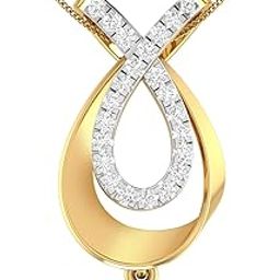 pc jeweller Yellow Gold and Diamond Pendant for Women-picture-32