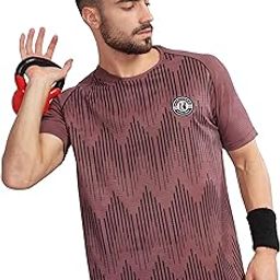 Men's Round Neck Half Sleeve Active Wear Sports T-Shirt| Feather Touch Feel |Regular Fit| Odour Resistant| Anti-Static| Wrinkle Free | Quick Dry | Stretchable | Lightweight | Sweat-Proof-picture-28