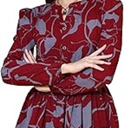 Women's Top Shirt Stylish Trendy for Girls | Floral Printed Top | Lightweight Day Comfort-image-30