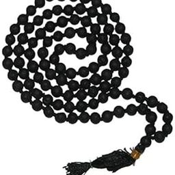 PE - Natural & Original Jwalamukhi - Volcano - Lava Stone Round Beads Mala for Men & Women 108+1 Beads-image-9