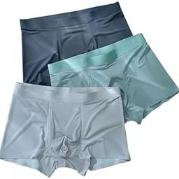 Men's Ultra-Soft Lycra Ice-Silk Boxer Briefs, Pack of 3, Multicolour-picture-13