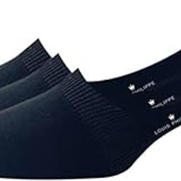Cotton No Show Men's Plain Pattern Socks (Pack Of 3) - Black-image-11