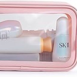 SimpliQure Mini Makeup Organizer Bag | Compact Toiletry Storage for Skincare & Beauty Products, Pink-image-39