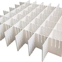 RADHIKA STORE Plastic Grid Adjustable Sock Underwear Dresser Drawer Organizers Divider for Stationary Storage Plastic Adjustable Drawer Dividers Household Storage Multicolor Pack Of 6-picture-24
