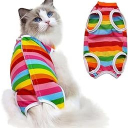 Sterilised® Dog & Cat Vest, L Size (Chest 40cm), Rainbow Stripe, 50g – Summer Pet Clothing for Recovery Post-Surgery, Breathable, Comfortable Fit, Easy Wear, Stylish Design, Ideal for Warm Weather-image-61