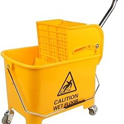 KLEENAL 20160012 K-118A Plastic Single Bucket Wringer Trolley (20 Liters)-image-81