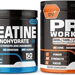Canada Nutrition Creatine Monohydrate, Strength, Reduce Fatigue, 100% Pure Creatine, Lean Muscle Building, Supports Muscle Growth, Athletic Performance, Recovery, Powder [50 Servings, Pink Lemonade] | Free Hardcore Pre-Workout Gym Supplement [30 Servings]-1