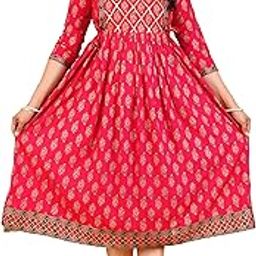 Women's Anarkali Comfortable Maternity Feeding Kurta Dress with Both Side Zippers | Pre and Post-Pregnancy & Nursing Mom Dress-image-78