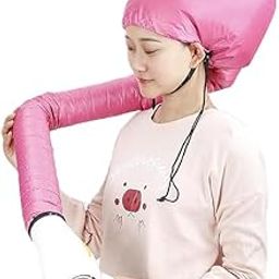 3D Craft Portable Hooded Hair Dryer Bonnet Cap Hands Free for Quick Dry Deep Condition and Styling-image-5