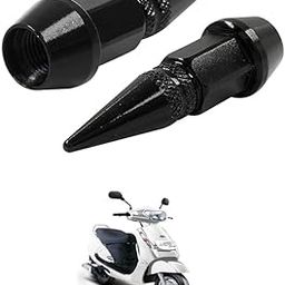 LOVMOTO Universal Spiked Valve Caps,Aluminum Alloy Dustproof and Waterproof Tire Valve Stem Caps, Suitable for Cars, Trucks and Motorcycles (2PCS Black) Comfortable with Du-ro 125-image-65