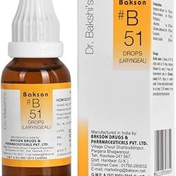 Dr. Bakshi's BAKSON'S HOMOEOPATHY # B 51 Laryngeal Drops (30 ml)-11